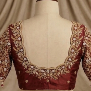 embroidery fabric pattu 1002