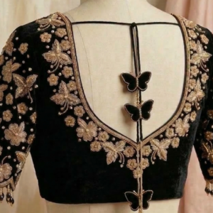 embroidery fabric pattu 1023