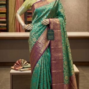 pure pattu saari with burgundy blouse 1034