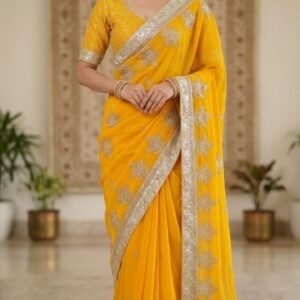pure chart with hand embroidery design with goa party, less party wear